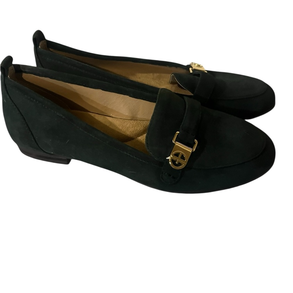 Gianni Bernini Green Suede Flats size 7.5